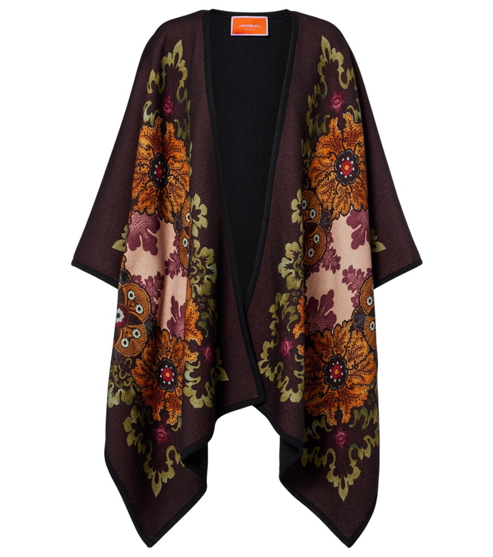 Photo: La DoubleJ Printed virgin wool poncho