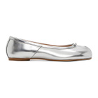 Maison Margiela Silver Tabi Ballerina Flats