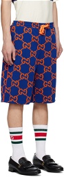 Gucci Blue GG Shorts