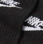 Nike - Three-Pack Sportswear Cotton-Blend Socks - Black