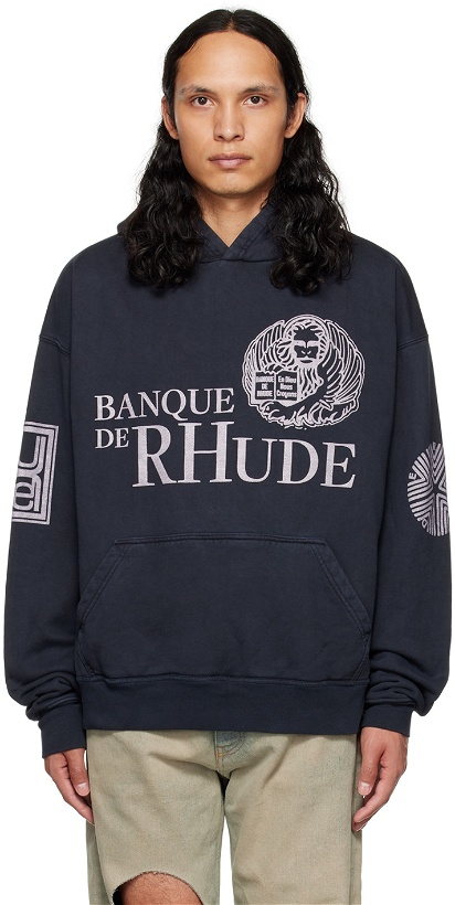 Photo: Rhude Black 'Banque De Rhude' Hoodie