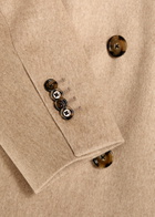 Lardini Double-breasted Wool Coat Beige