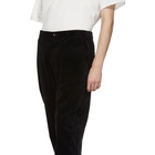 Comme des Garcons Homme Black Corduroy Trousers