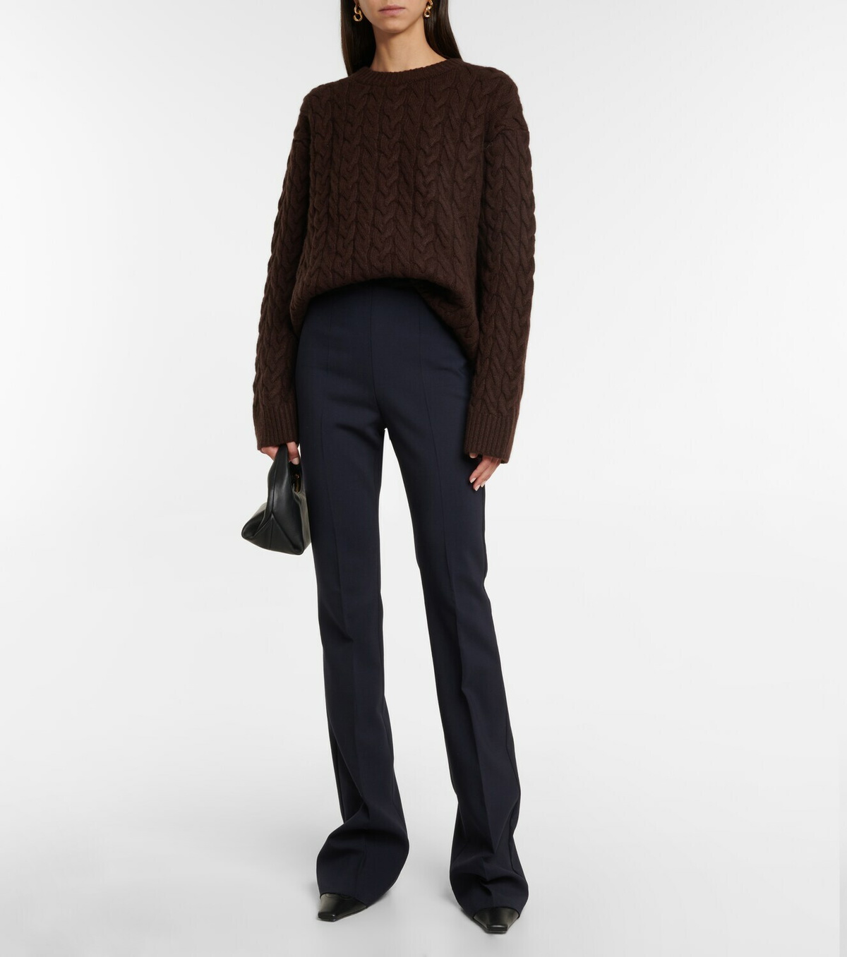Khaite Maryse cable-knit cashmere sweater