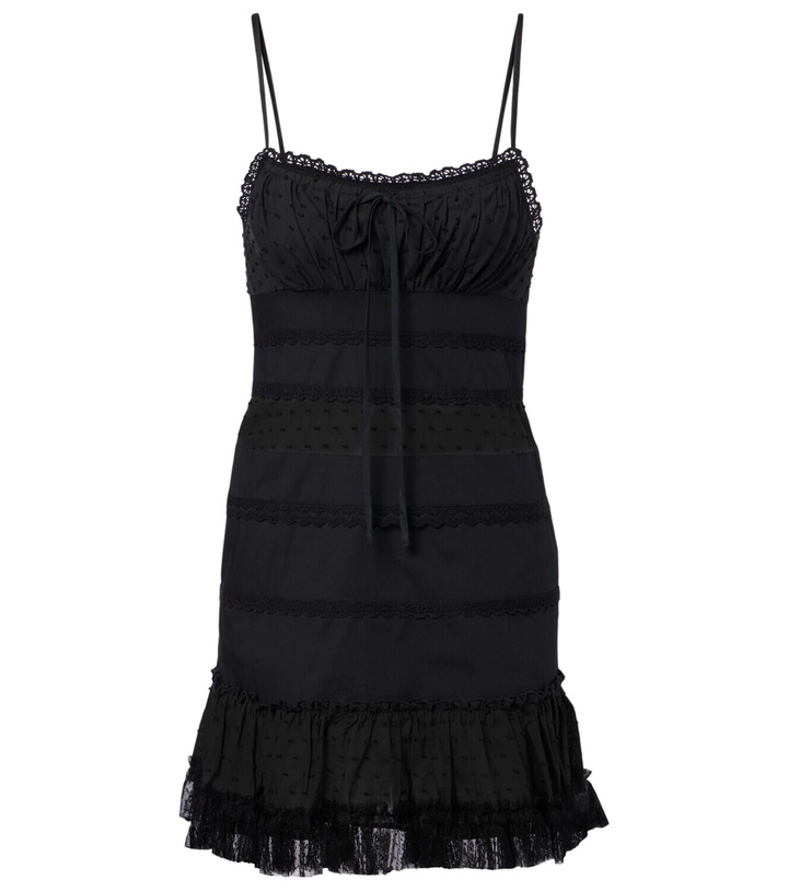 Photo: Staud Halie ruffled cotton-blend poplin minidress