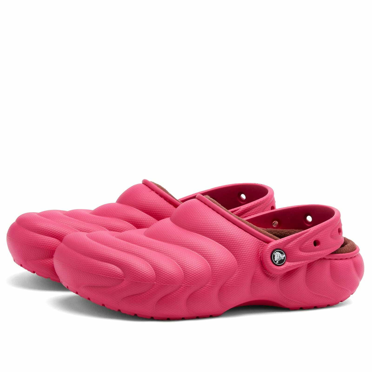 Crocs Classic Lined Overpuff Clog in Dragon Fruit