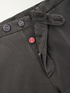 Kiton - Straight-Leg Lyocell-Blend Trousers - Brown