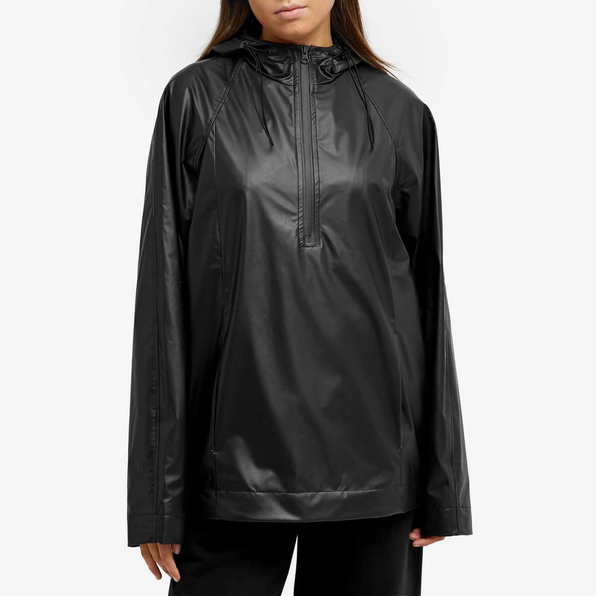 Low Classic Women S Leather Anorak Top In Black Low Classic