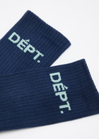 Gallery Dept. Logo-intarsia Cotton-blend Socks - Navy - One Size