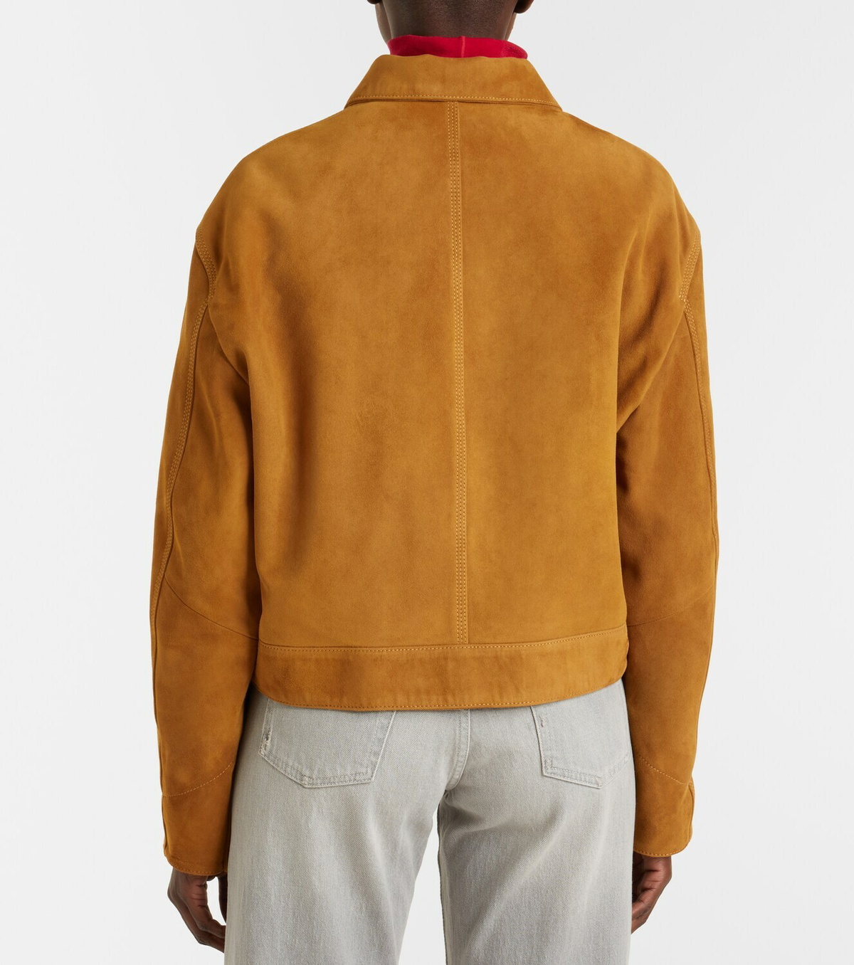 7 For All Mankind Cropped suede jacket