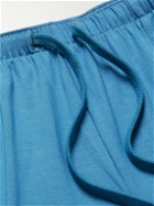 Derek Rose - Basel 15 Straight-Leg Stretch-Modal Jersey Drawstring Shorts - Blue
