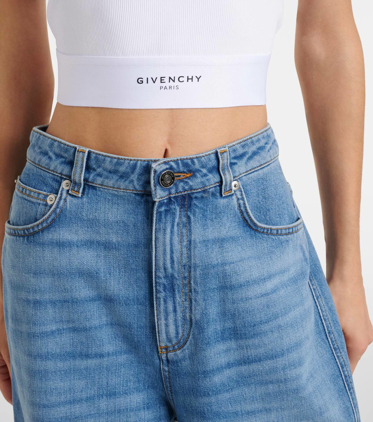 Givenchy Logo ribbed cotton tank top
