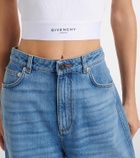 Givenchy Logo ribbed cotton tank top