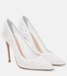 Gianvito Rossi - Bridal Liliane 105 lace pumps