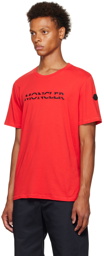 Moncler Red Cotton T-Shirt