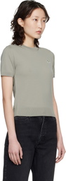 Maison Kitsuné Beige Baby Fox Fine Merino Sweater