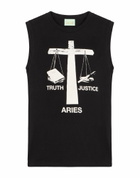 Aries Mens T-shirt in Black