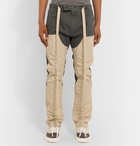 Fear of God - Panelled Cotton-Canvas and Nylon Drawstring Trousers - Gray