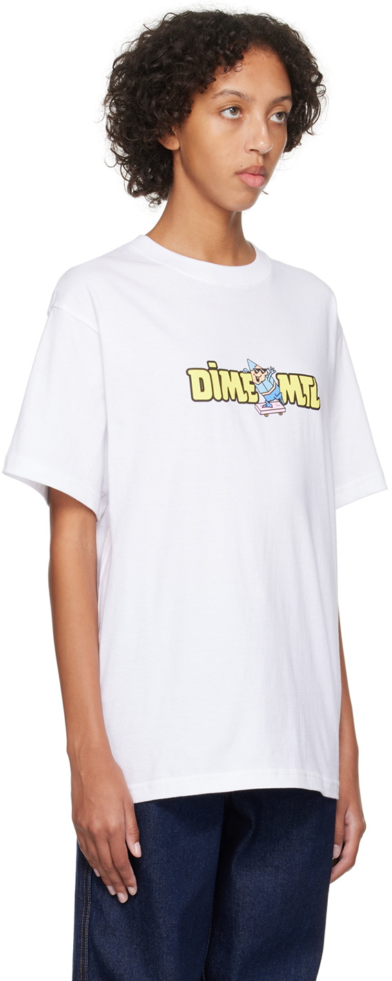 Dime White Printed T-Shirt Dime