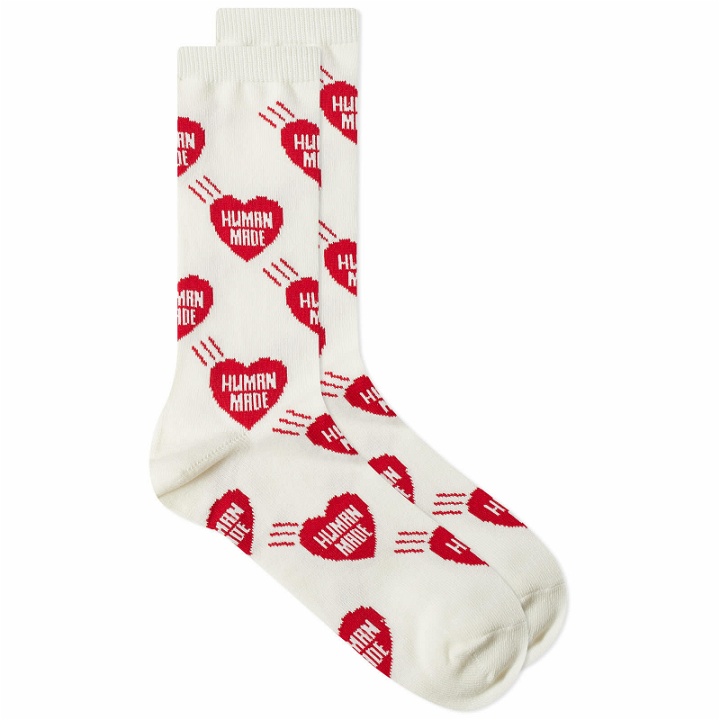 Photo: Human Made Men's Heart Sock in Red