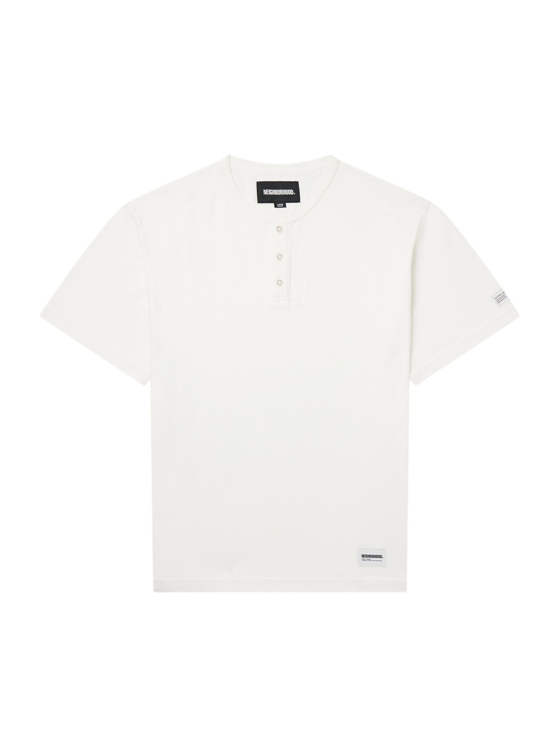 Neighborhood Men's LS-5 Long Sleeve T-Shirt in White Neighborhood