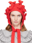 Comme des Garçons Girl Red Bow Bonnet Hood