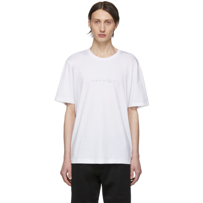 Photo: Helmut Lang White Alien Logo T-Shirt