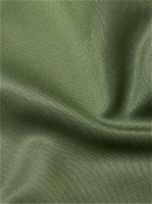 Giuliva Heritage - Giulio Camp-Collar Silk-Twill Shirt - Green