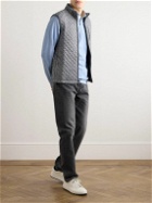 Peter Millar - Crown Cotton-Blend Jersey Half-Zip Sweatshirt - Blue