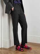 Christian Louboutin - Dandy Chick Grosgrain-Trimmed Floral-Print Satin Loafers - Red