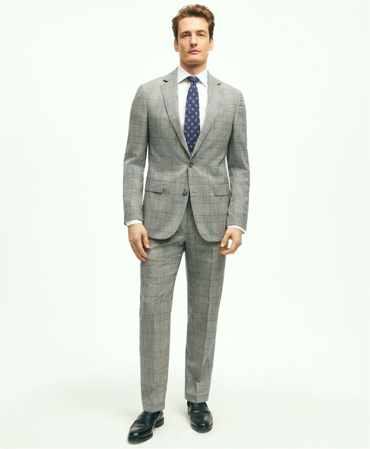 Brooks Brothers Men's Regent Fit Wool Check Suit Pants