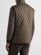 Purdey - Moorland Padded Quilted Shell Gilet - Green