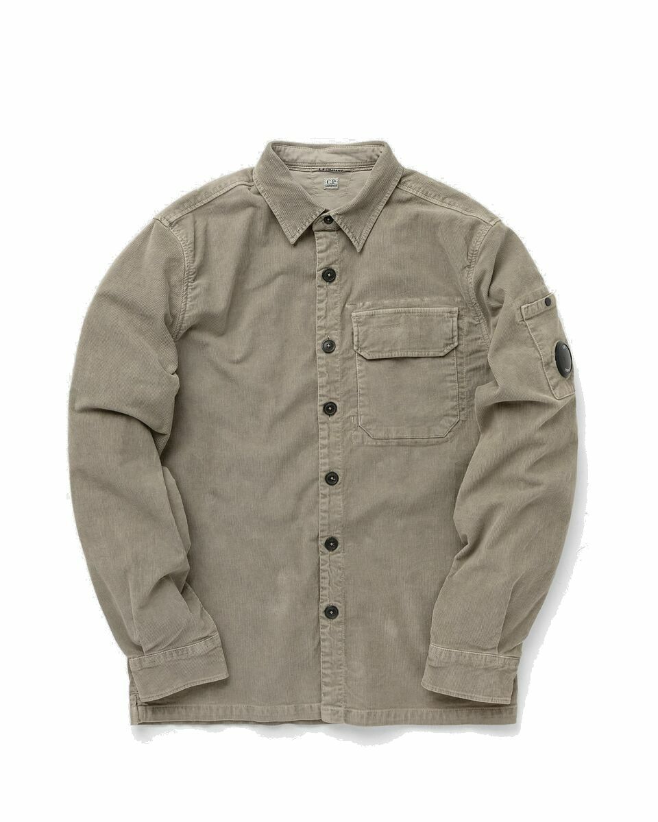 Photo: C.P. Company Corduroy Shirt Grey - Mens - Longsleeves