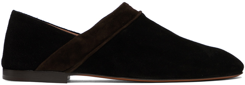 Wales Bonner Black Flat Loafers