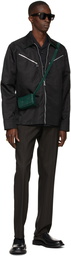 Bottega Veneta Black Nylon Twill Shirt