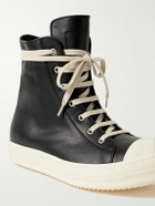 Rick Owens - Leather High-Top Sneakers - Black