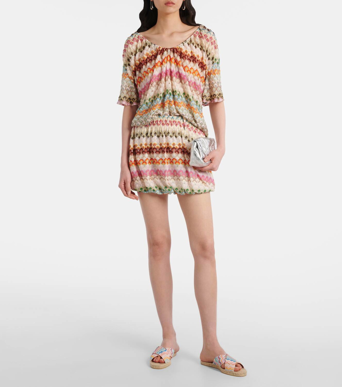 Missoni Harlow Zigzag espadrille slides