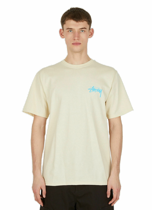 Photo: Logo Print T-Shirt in Beige