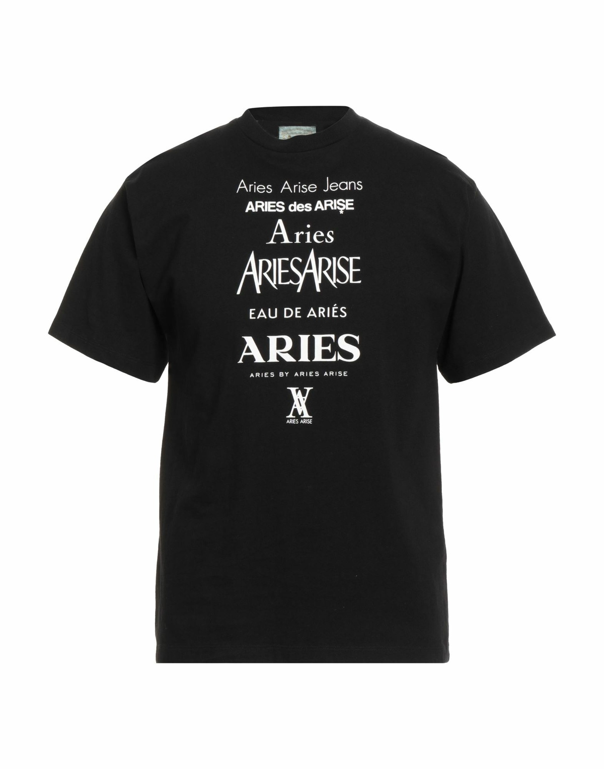 Aries Mens T-shirt in Black