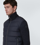 Moncler Cotton and wool down jacket