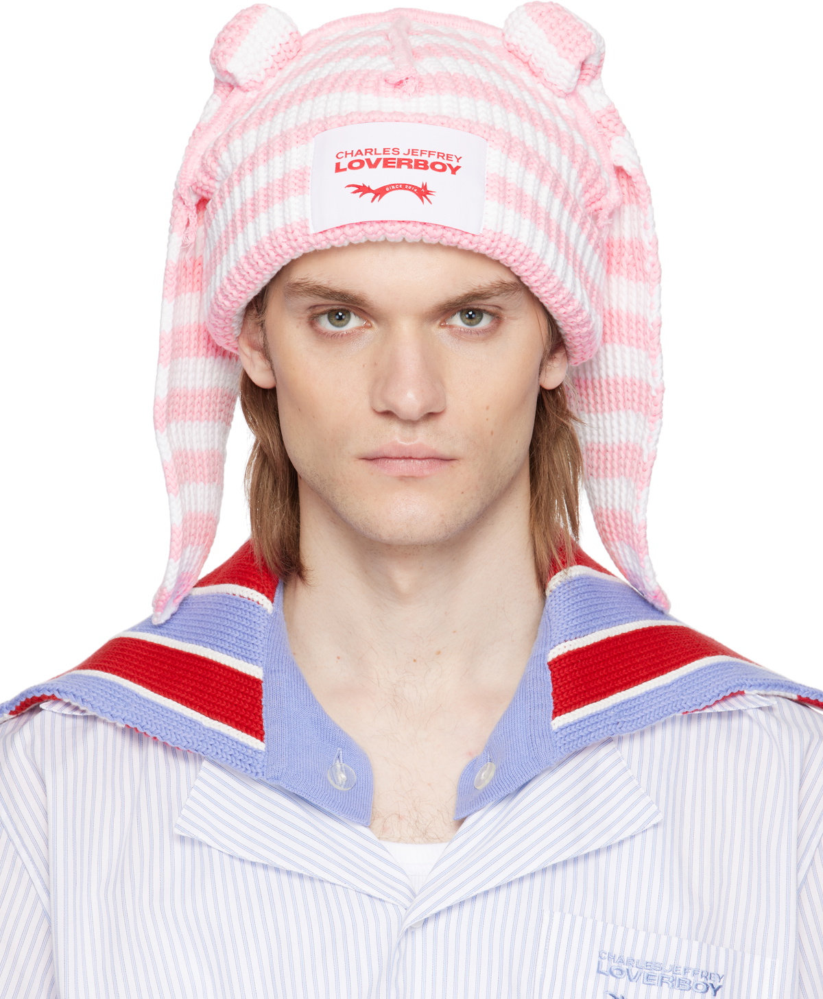 Charles Jeffrey LOVERBOY SSENSE Exclusive Red Chunky Rabbit Charles Jeffrey LOVERBOY SSENSE Exclusive Red Chunky Rabbit