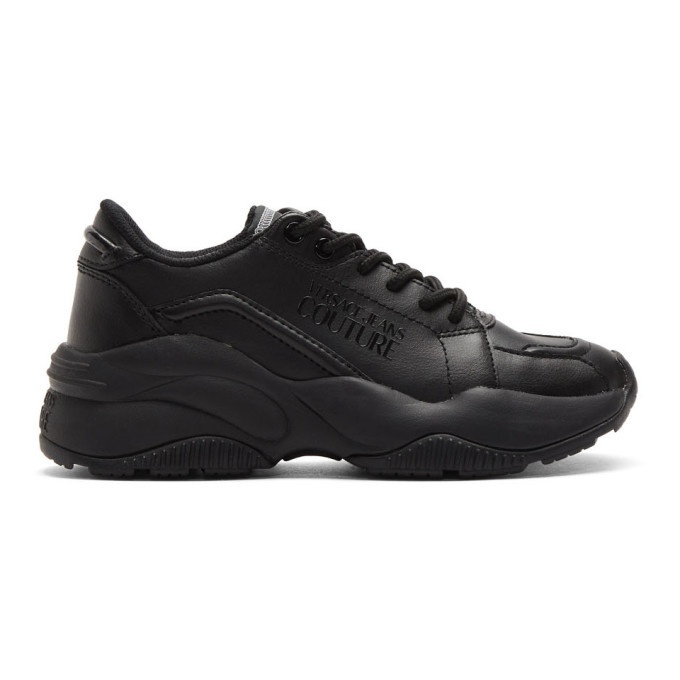 PS1 Women's Black Chunky Sneakers On A Massive Sole - KeeShoes