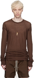 Rick Owens Brown Basic Long Sleeve T-Shirt