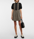 See By Chloe - Floral embroidered cotton minidress