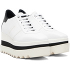 Stella McCartney White Sneak-Elyse Platform Sneakers