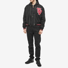 Versace Men's Medusa Toggle Popover Hoody in Black/Gold