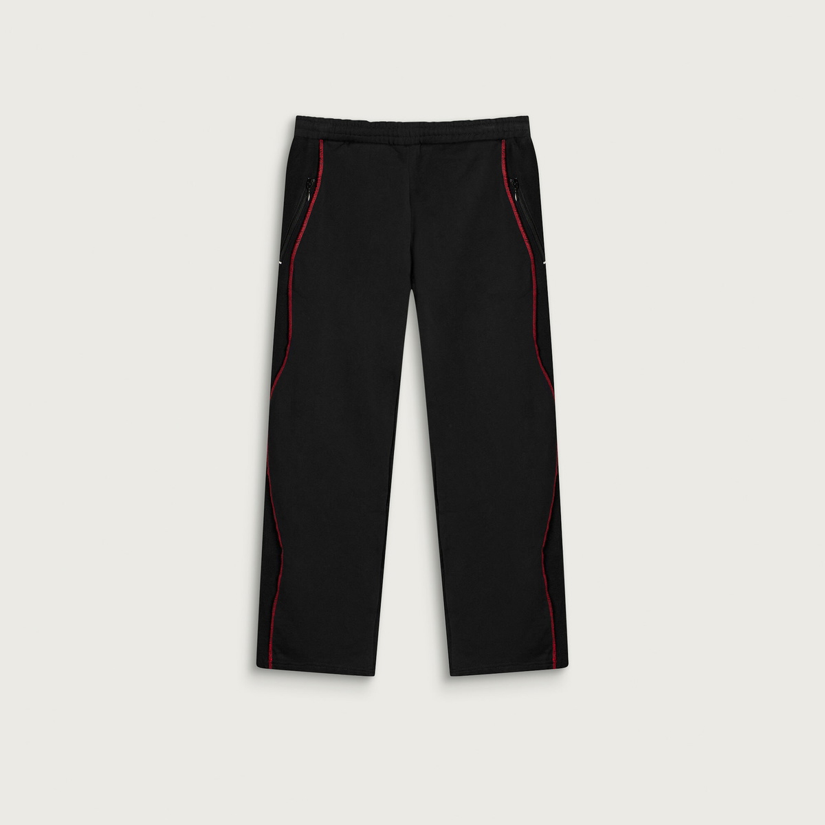 Navinder Nangla Squiggle Sweatpant in Black/Red