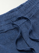 TOM FORD - Cotton-Velvet Drawstring Sweatpants - Blue