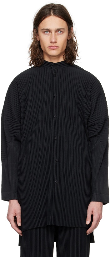 Photo: HOMME PLISSÉ ISSEY MIYAKE Black Monthly Color March Shirt