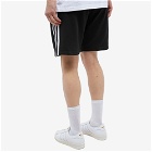 Adidas Men's 3 Stripe Shorts in Black